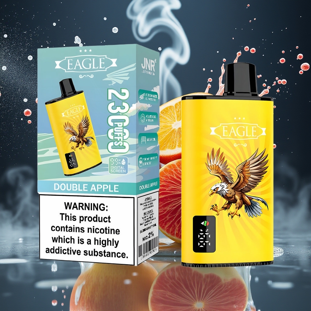 JNR EAGLE Smart 23000 Puffs Disposable Vape med Digital Skärm 750mAh Batteri  Justerbar Luftflöde – Grossister Sverige