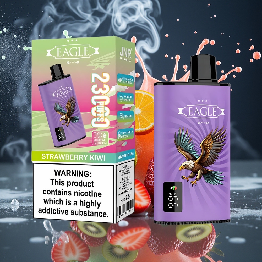 JNR EAGLE Smart 23000 Puffs Disposable Vape med Digital Skärm Justerbar Luftflöde  25ml E-vätska grossister Sverige