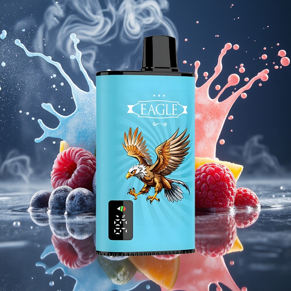 JNR EAGLE Smart 23000 Puffs Disposable Vape – Digital Screen 10ohm Mesh Coil 750mAh Battery – grossister Sverige