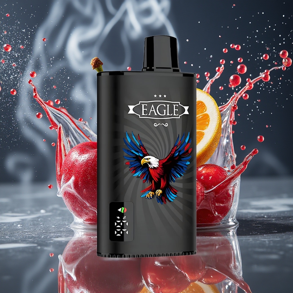 JNR EAGLE Smart 23000 Puffs Grossister Sverige Disposable Vape med Digital Skärm 10ohm Mesh Coil  Justerbar Luftflöde