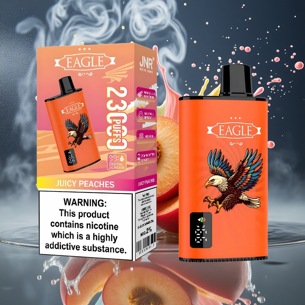 JNR EAGLE Smart 23000 Puffs Grossister Sverige – Digital Skärm Justerbar Luftflöde 750mAh Batteri Type-C Laddning