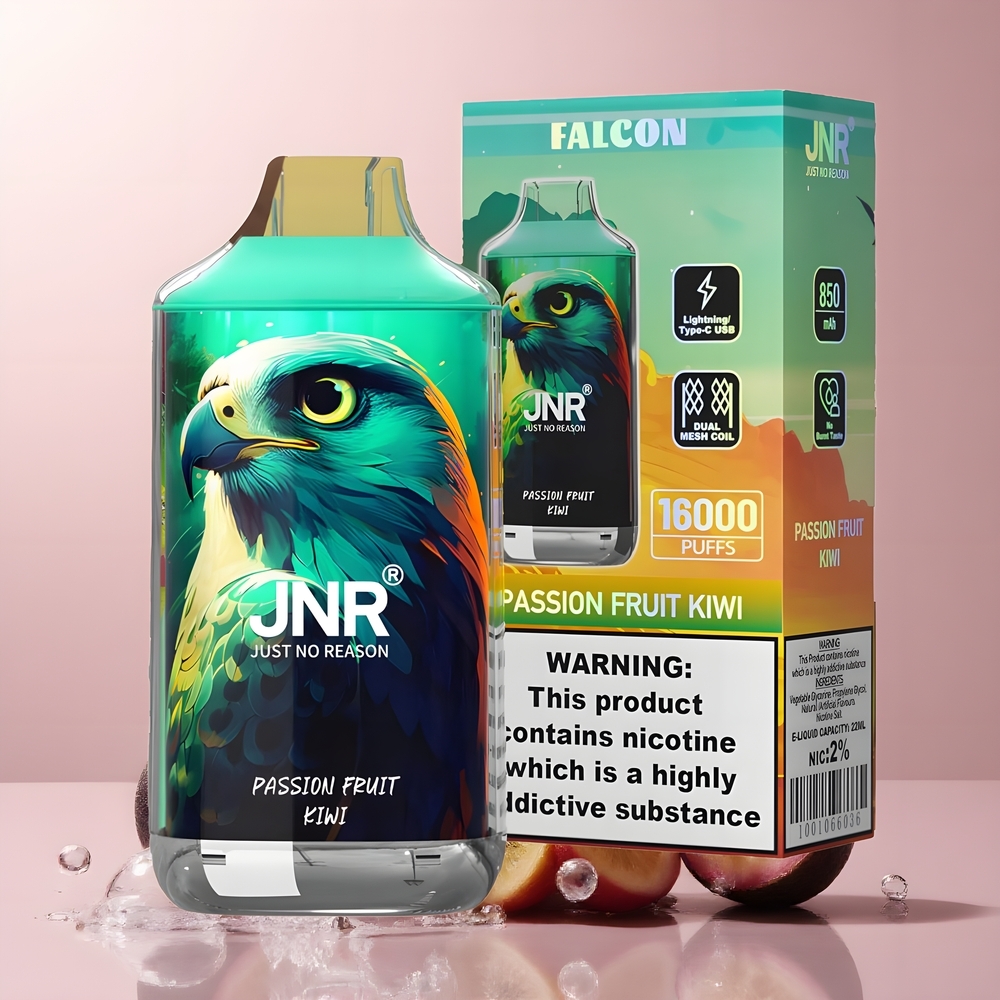 JNR Falcon 16000 Puffs Grossister Sverige – 850 mAh 22ml Dual Mesh Coil Smart LED Display 02 Nikotin