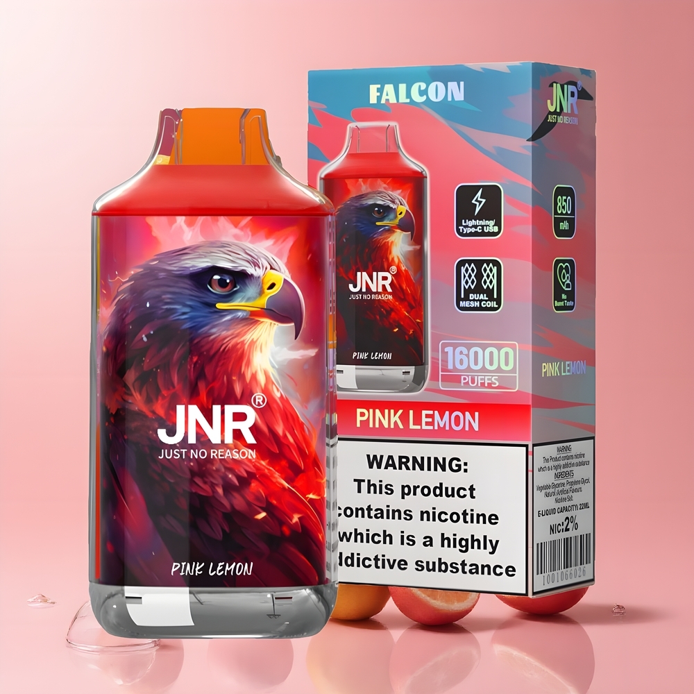 JNR Falcon 16000 Puffs Grossister Sverige – 850 mAh 22ml Dual Mesh Coil Smart LED Display 02 Nikotin