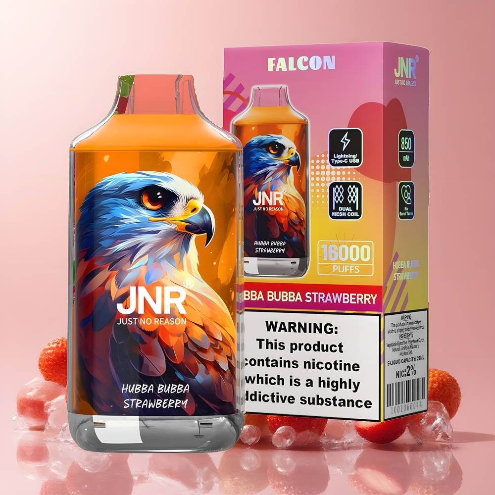 JNR Falcon 16000 Puffs grossister Sverige – 850 mAh 22ml Dual Mesh Coil Smart LED Display