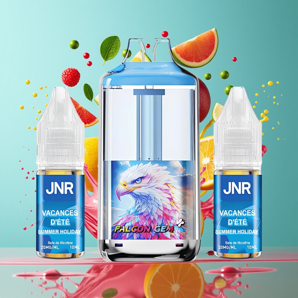JNR Falcon GEM⁺ 30000 Puffs Grossister Sverige Refillable Pod Vape med Synlig E-vätsketank 950mAh Batteri  Typ-C-laddning