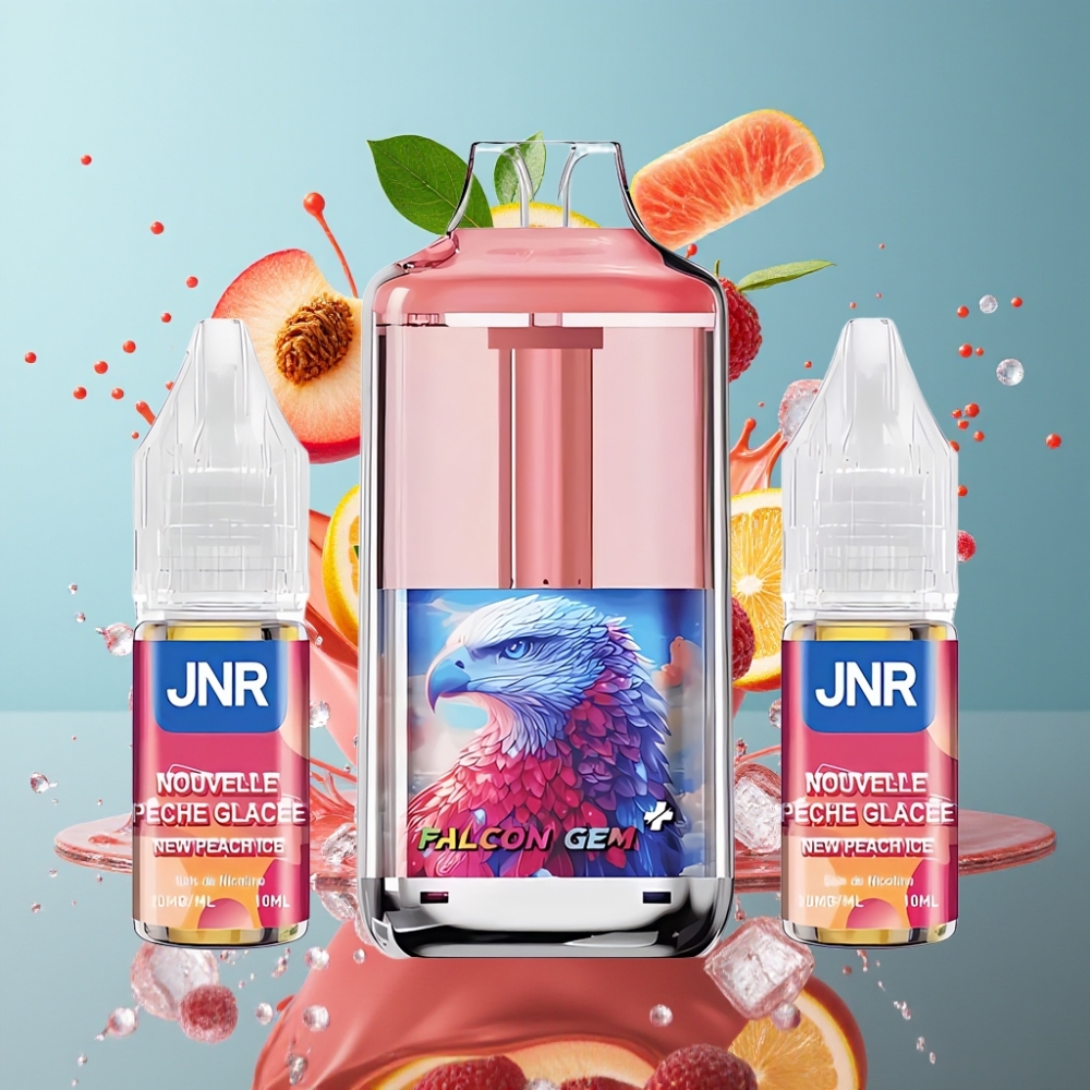 JNR Falcon GEM⁺ 30000 Puffs Grossister Sverige Refillable Pod Vape med Synlig E-vätsketank Toppfyllningsdesign 950mAh Batteri  Dual Mesh Coil