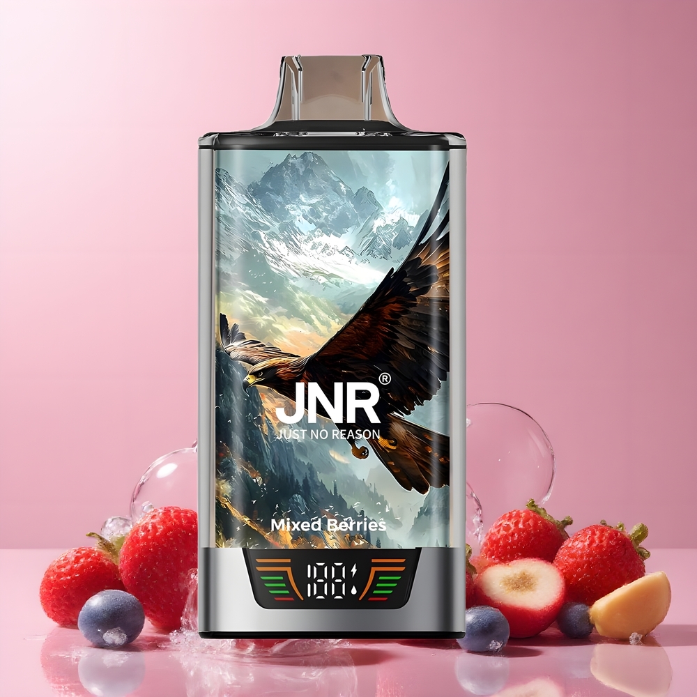 JNR Falcon Pro 28000 Disposable Vape 30ml 28000 Puff 5 Nikotin Smart Display Dual Mesh Coil USB Type-C grossister Sverige