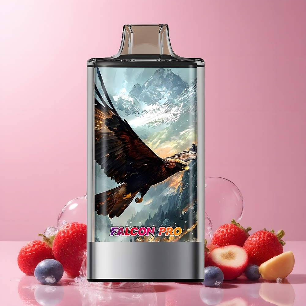 JNR Falcon Pro 28000 Disposable Vape 30ml 28000 Puff 5 Nikotin Smart Display Dual Mesh Coil USB Type-C grossister Sverige