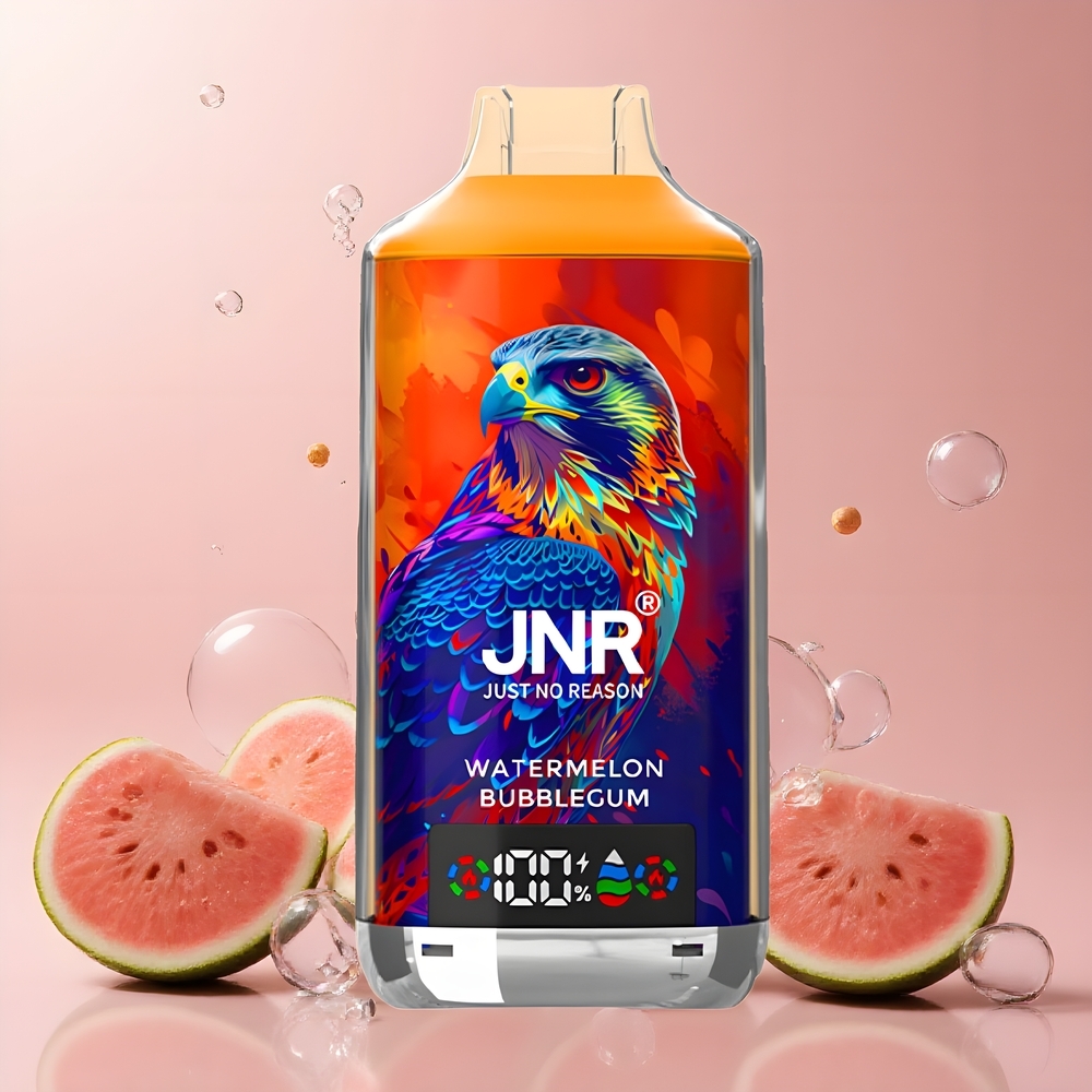 JNR Falcon X 18000 Puffs 750mAh 24ml Dual Mesh Coil Digital Display Type-C grossister Sverige