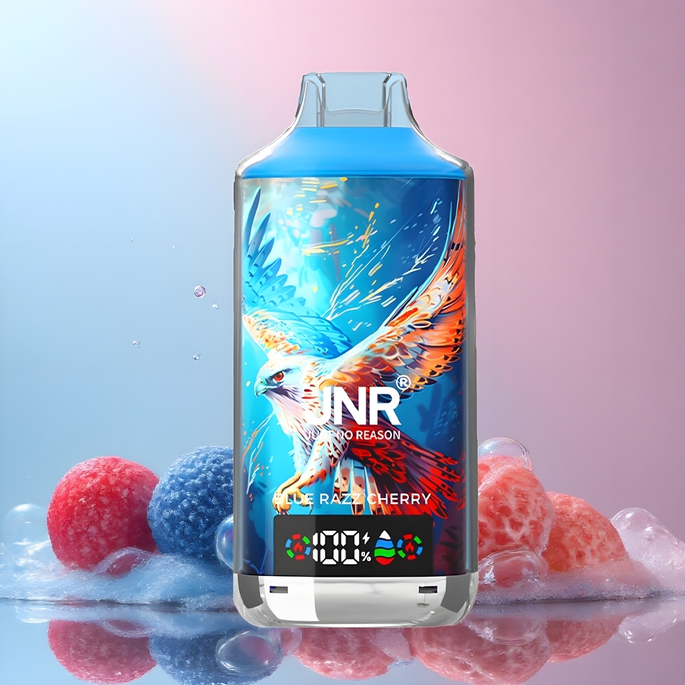JNR Falcon X 18000 Puffs Grossister Sverige – 750mAh Batteri 24ml E-vätska Dual Mesh Coil  Dual Core Digital Display Type-C Snabbladdning
