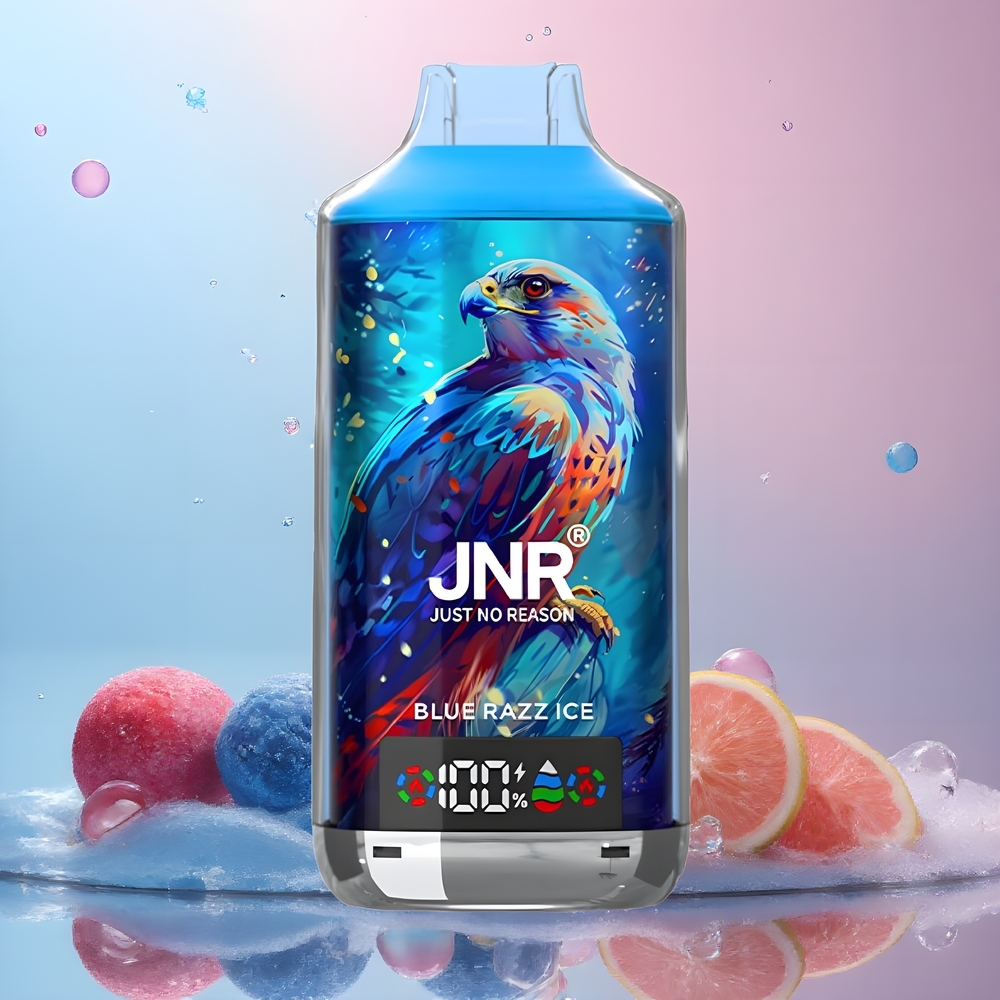JNR Falcon X 18000 Puffs Grossister Sverige – 750mAh Battery 24ml E-liquid Dual Mesh Coil Digital Display Type-C Laddning