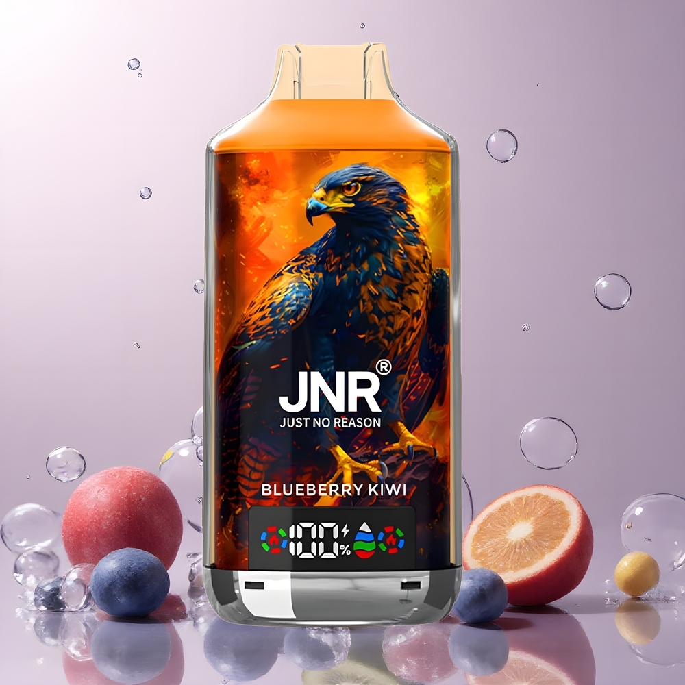 JNR Falcon X 18000 Puffs grossister Sverige – 750mAh 24ml Dual Mesh Coil  Dual Core Digital Display Type-C Quick Charge Nikotinhalt 025