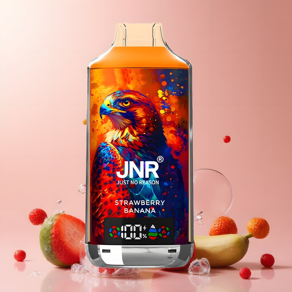 JNR Falcon X 18000 Puffs grossister Sverige – 750mAh Batteri 24ml E-vätska Dual Mesh Coil Digital Display Type-C Laddning