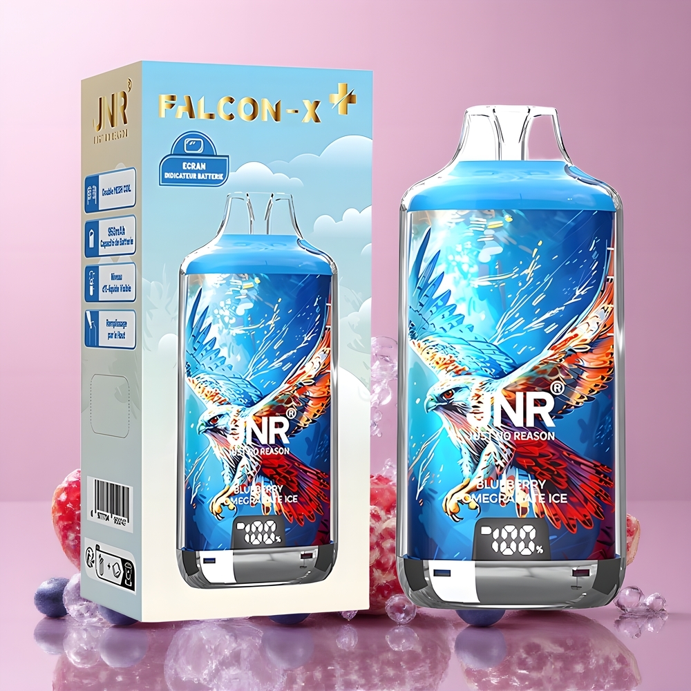 JNR Falcon X⁺ 28000 Disposable Vape Grossister Sverige – 28000 Puffar 950mAh Justerbar Luftflöde 2 Nikotin