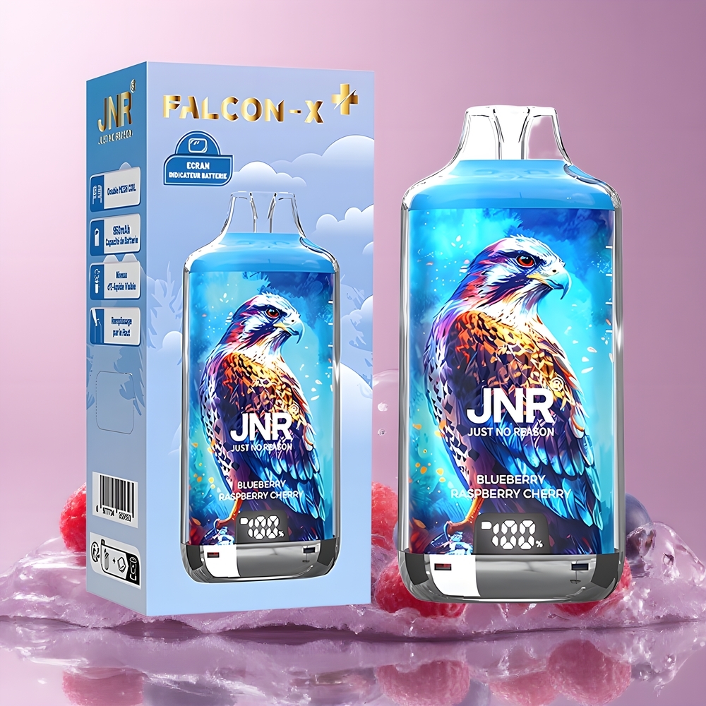 JNR Falcon X⁺ 28000 Grossister Sverige – 28000 Puffar 950mAh Batteri Justerbar Luftflöde 2 Nikotin