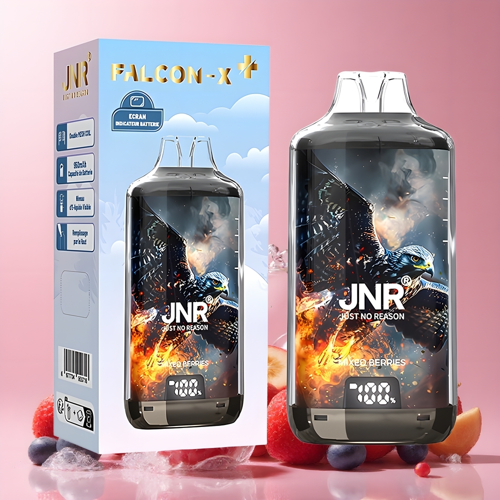 JNR Falcon X⁺ 28000 Grossister Sverige – 950mAh 12 ohm Dual Mesh Coil Justerbar Luftflöde