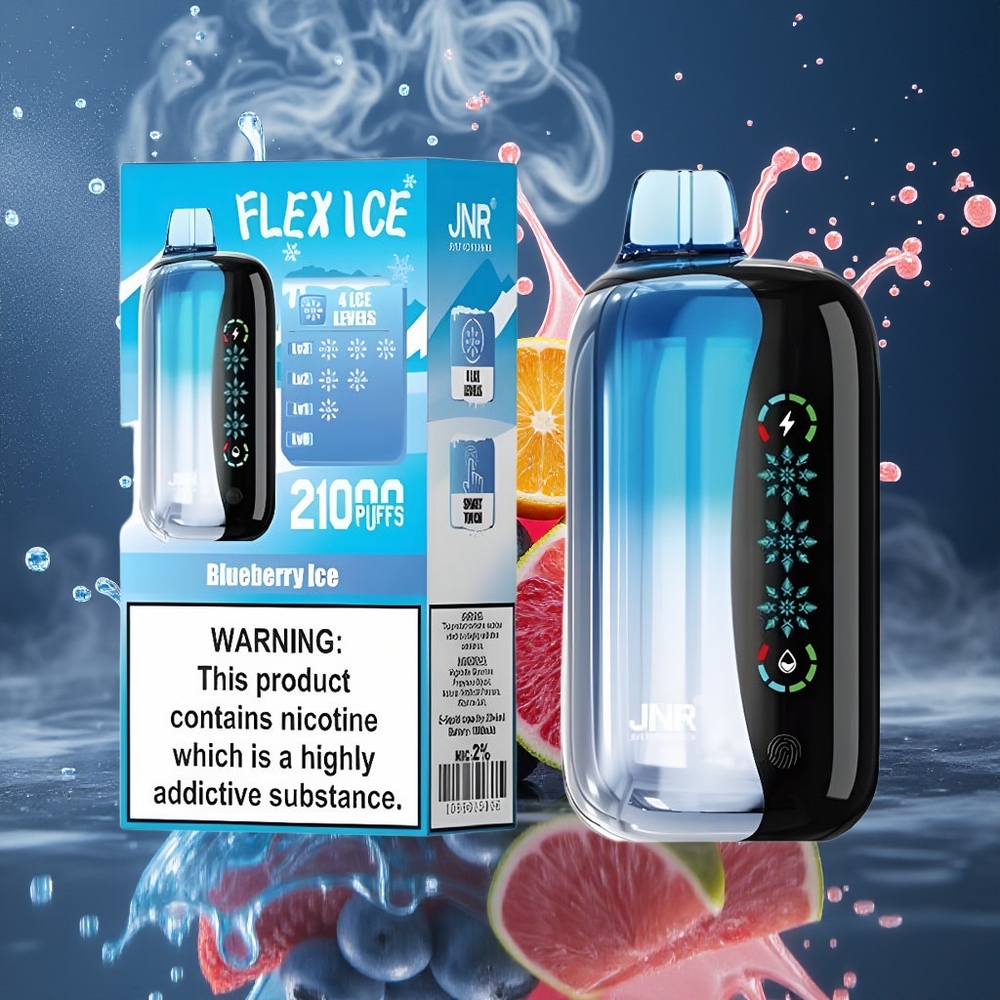 JNR Flex Ice 21000 Puffs 26ml E-liquid 1000mAh Type-C Grossister Sverige