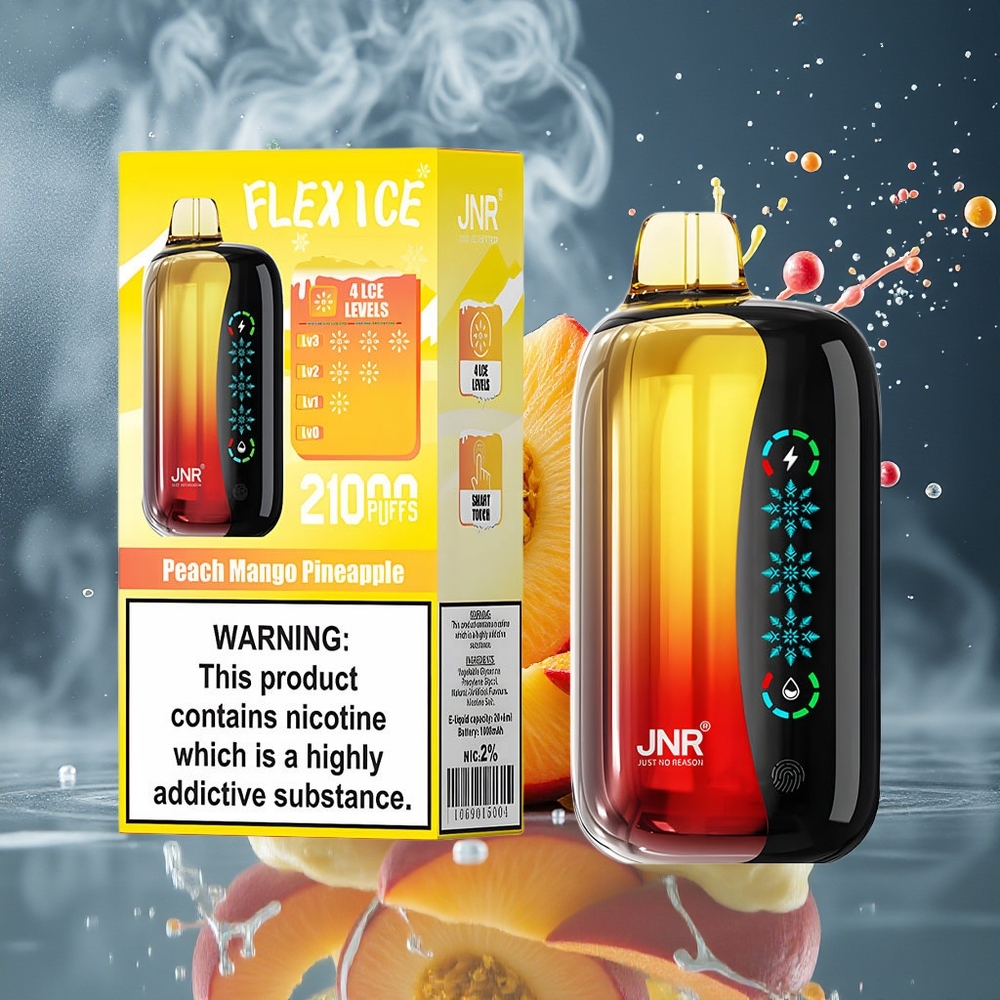 JNR Flex Ice 21000 Puffs Grossister Sverige – Justerbar Ice 26ml E-vätska 1000mAh Batteri Type-C Laddning
