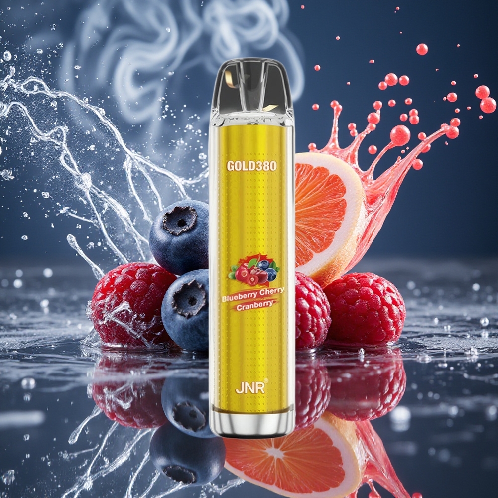 JNR Glod380 6000 Puffs 13ml 1500mAh Disposable Vape grossister Sverige Blåbär Körsbär Tranbär