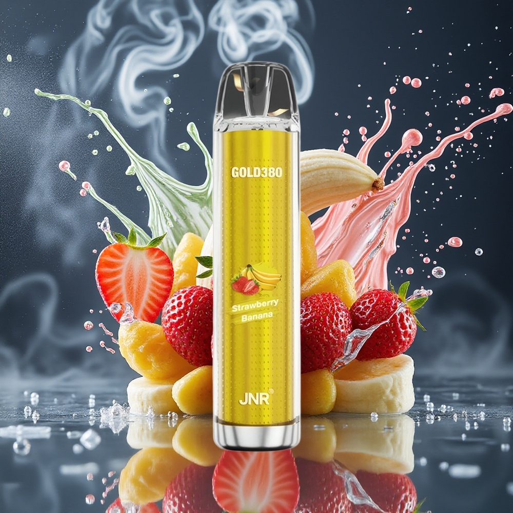 JNR Glod380 6000 Puffs 13ml 1500mAh Disposable Vape grossister Sverige Jordgubb Banan