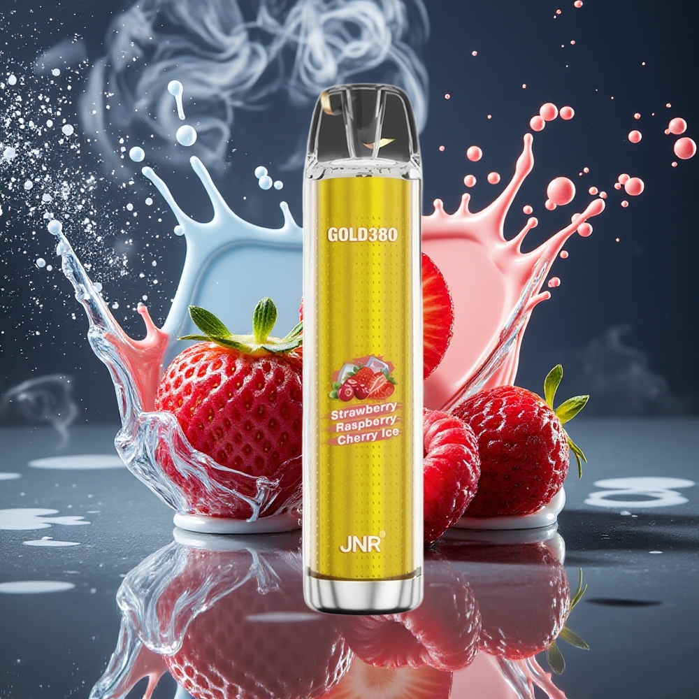JNR Glod380 6000 Puffs 13ml 1500mAh Disposable Vape grossister Sverige Jordgubb Hallon