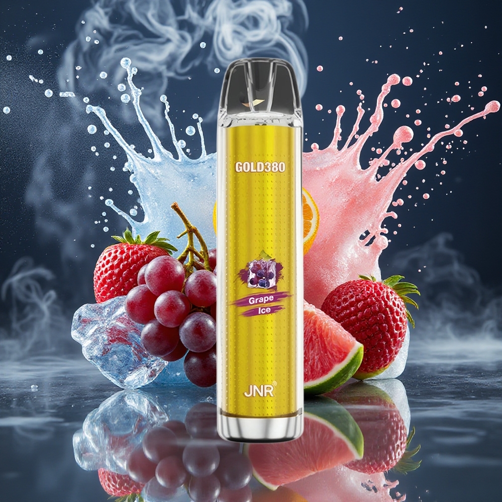 JNR Glod380 6000 Puffs Disposable Vape 1500mAh 13ml grossister Sverige Druvglass