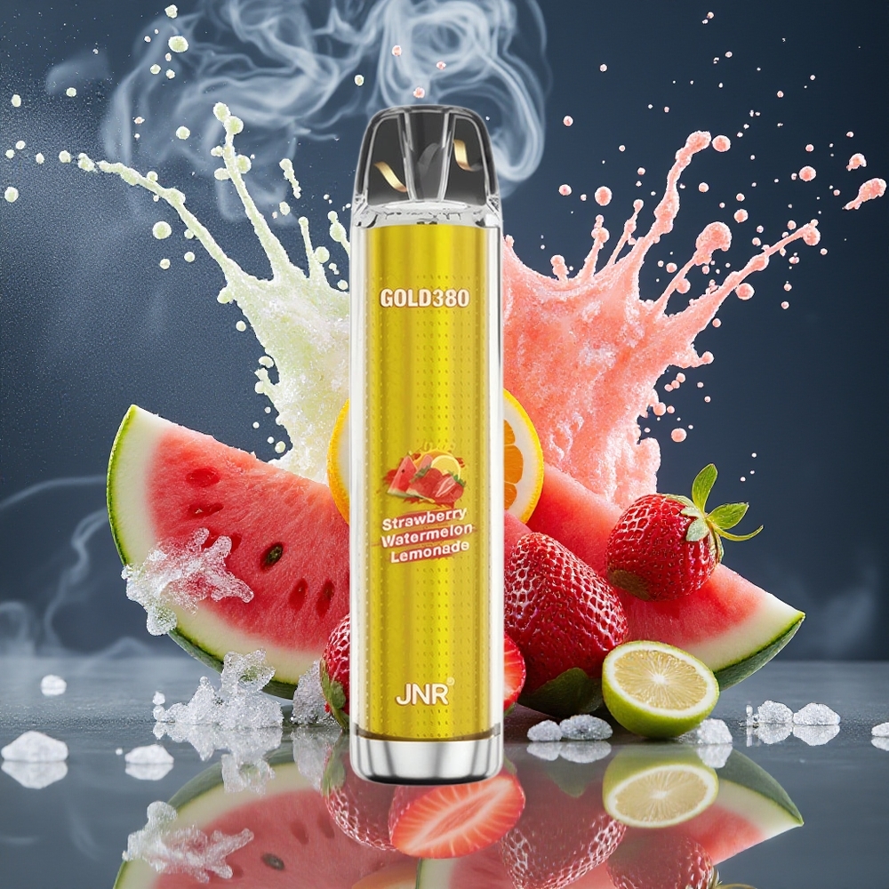JNR Glod380 6000 Puffs Disposable Vape 1500mAh 13ml grossister Sverige Jordgubb Vattenmelon Lemonad