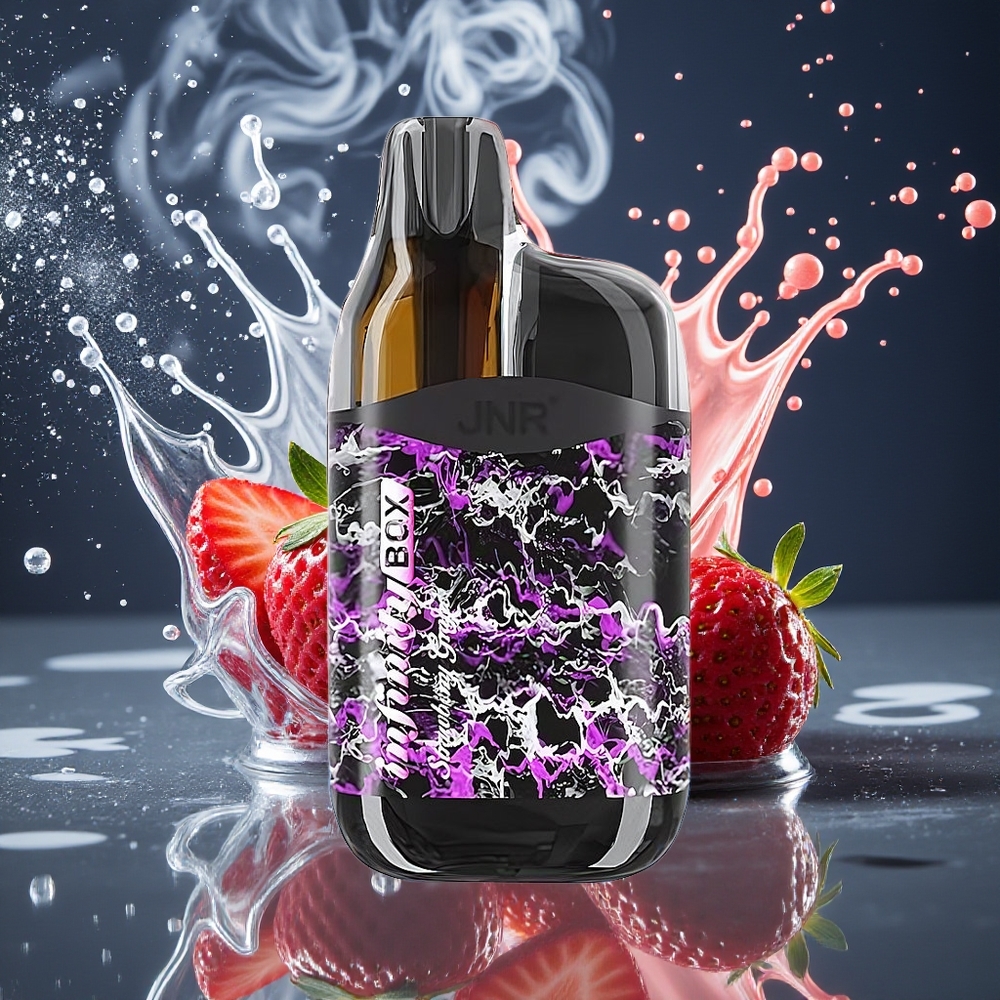 JNR Infinity Box 10700 Puffs Grossister Sverige – 2200mAh Batteri 15ml E-vätska Ingen Uppladdning Jordgubb Druva