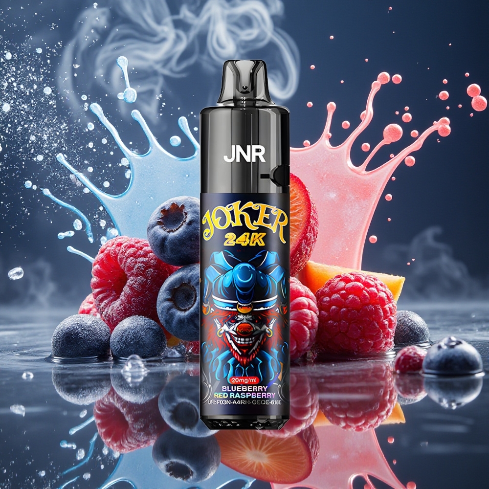 JNR Joker 24K Puffs Disposable Vape Grossister Sverige – 800mAh Batteri 24000 Puff Synlig E-vätskenivå Typ-C-laddning