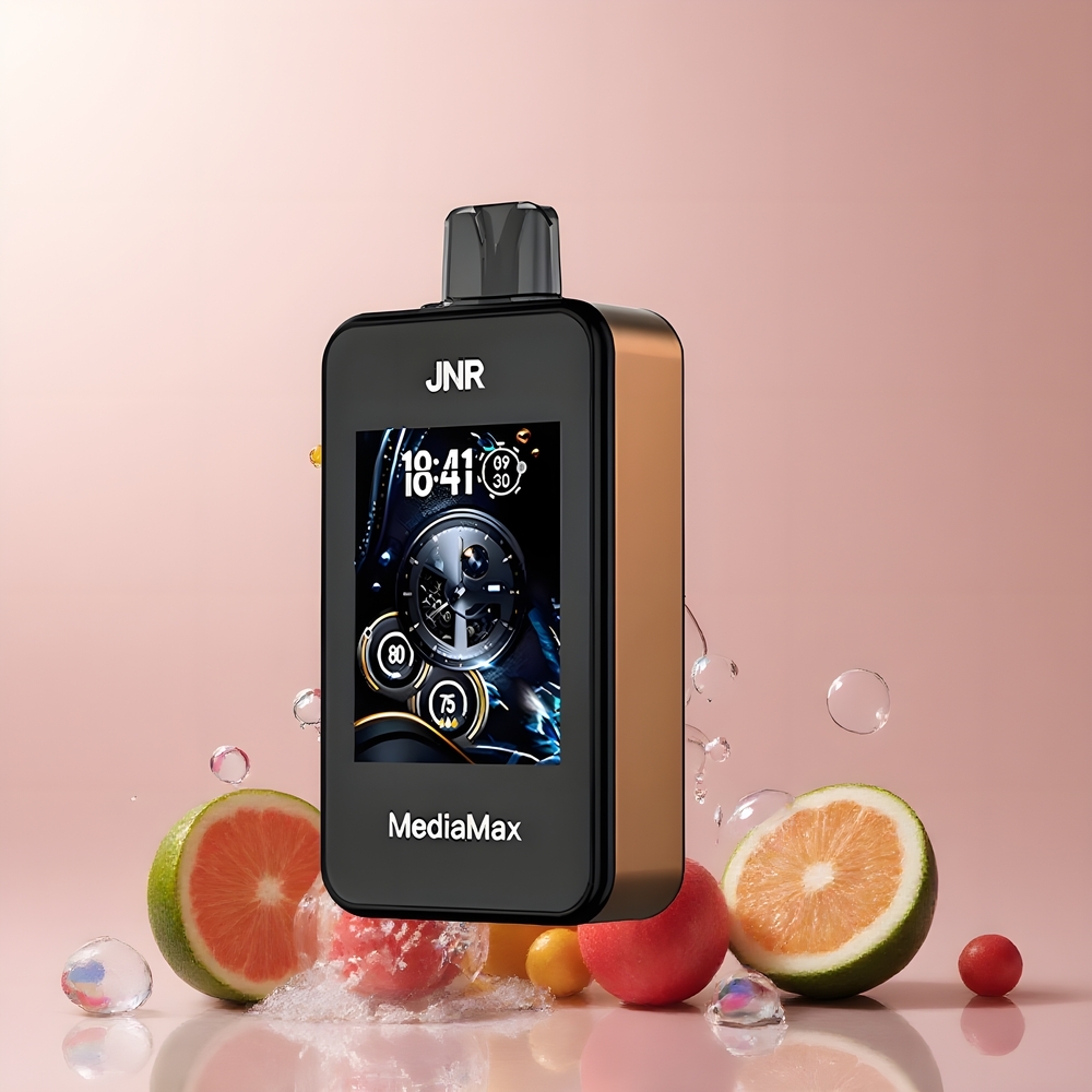 JNR MediaMax 40000 Puffs grossister Sverige – 21mL E-liquid 1000mAh Dual Mesh Coil Type-C Laddning 24 HD-display
