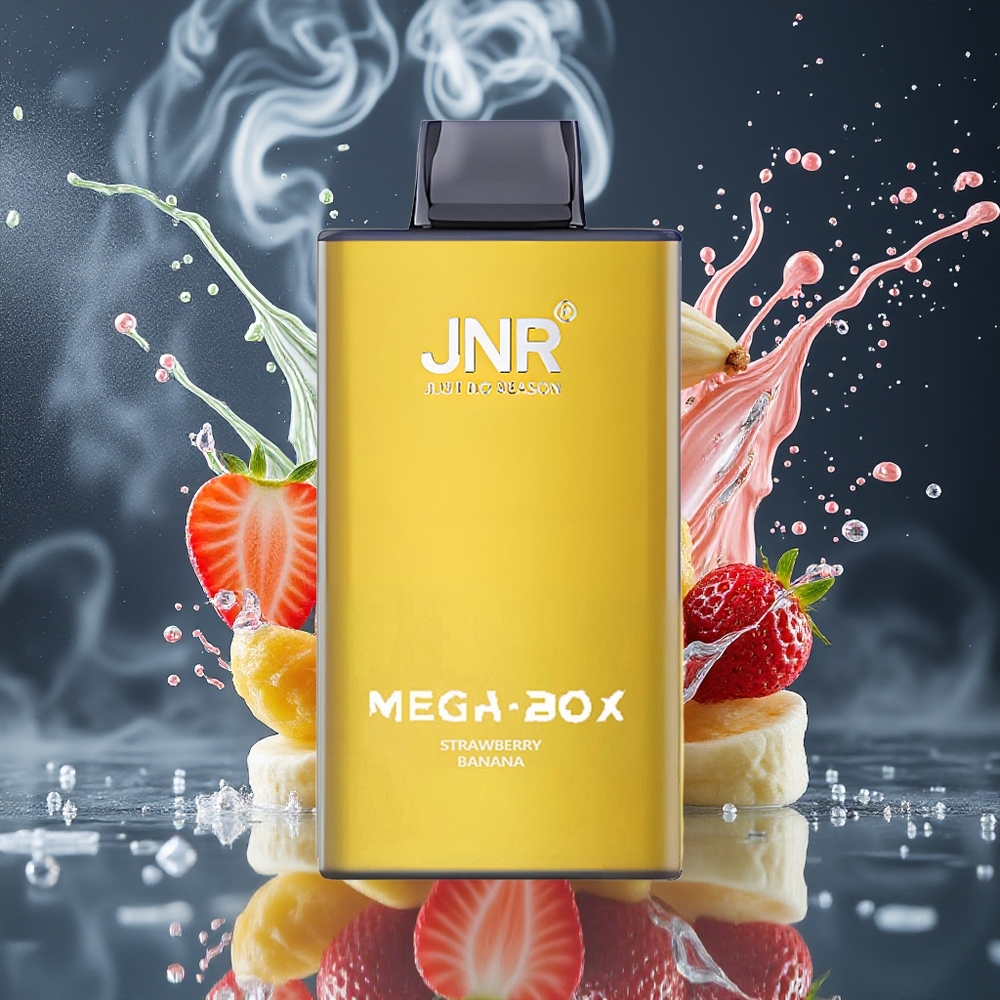 JNR Mega Box 25000 Puffs Disposable Vape Grossister Sverige - 30ml E-liquid 850mAh Dual Mesh Coil Type-C Laddning
