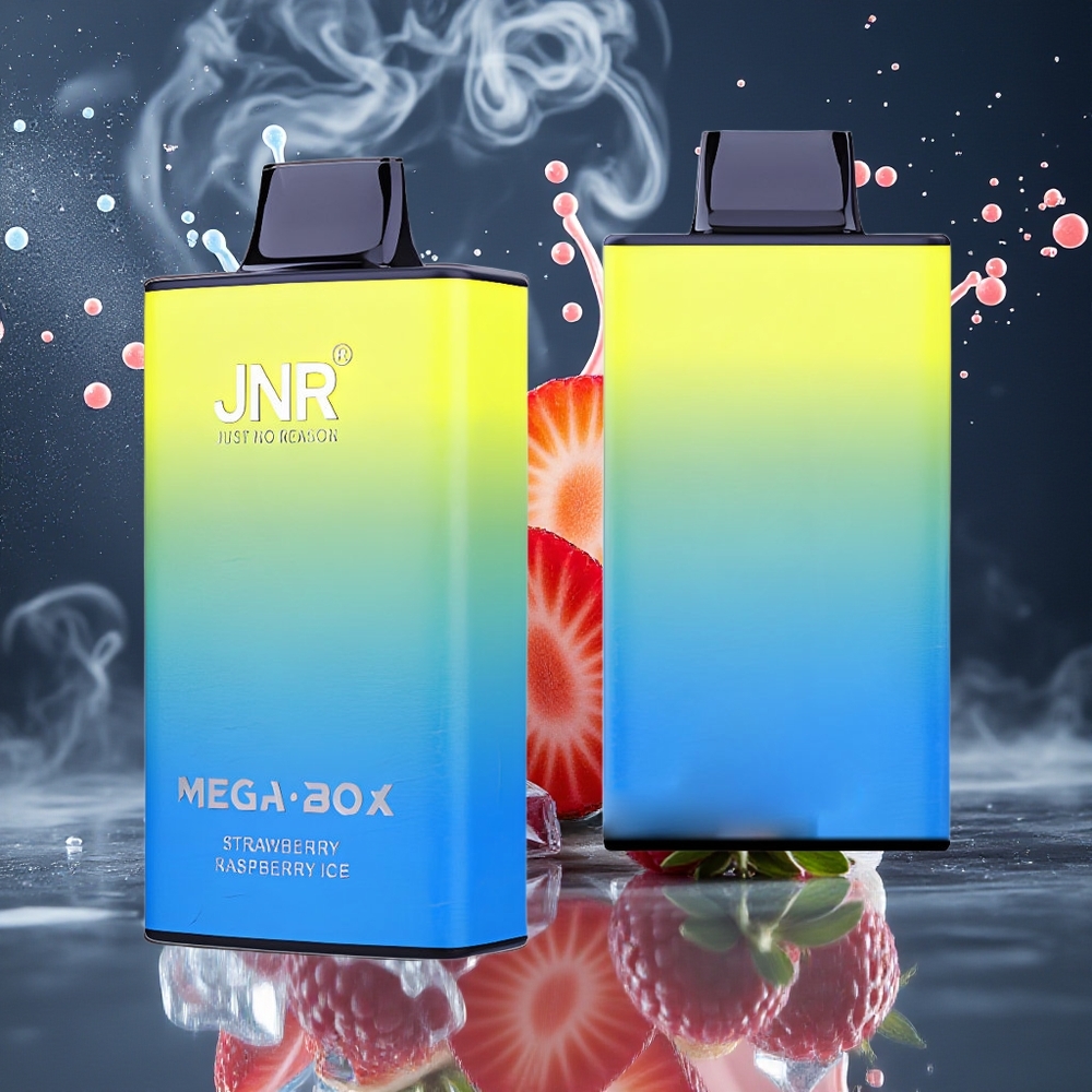JNR Mega Box 25000 Puffs Grossister Sverige – 30ml E-liquid 850mAh Battery Dual Mesh Coil Type-C Laddning Nikotin 2 Jordgubb Hallon Glass