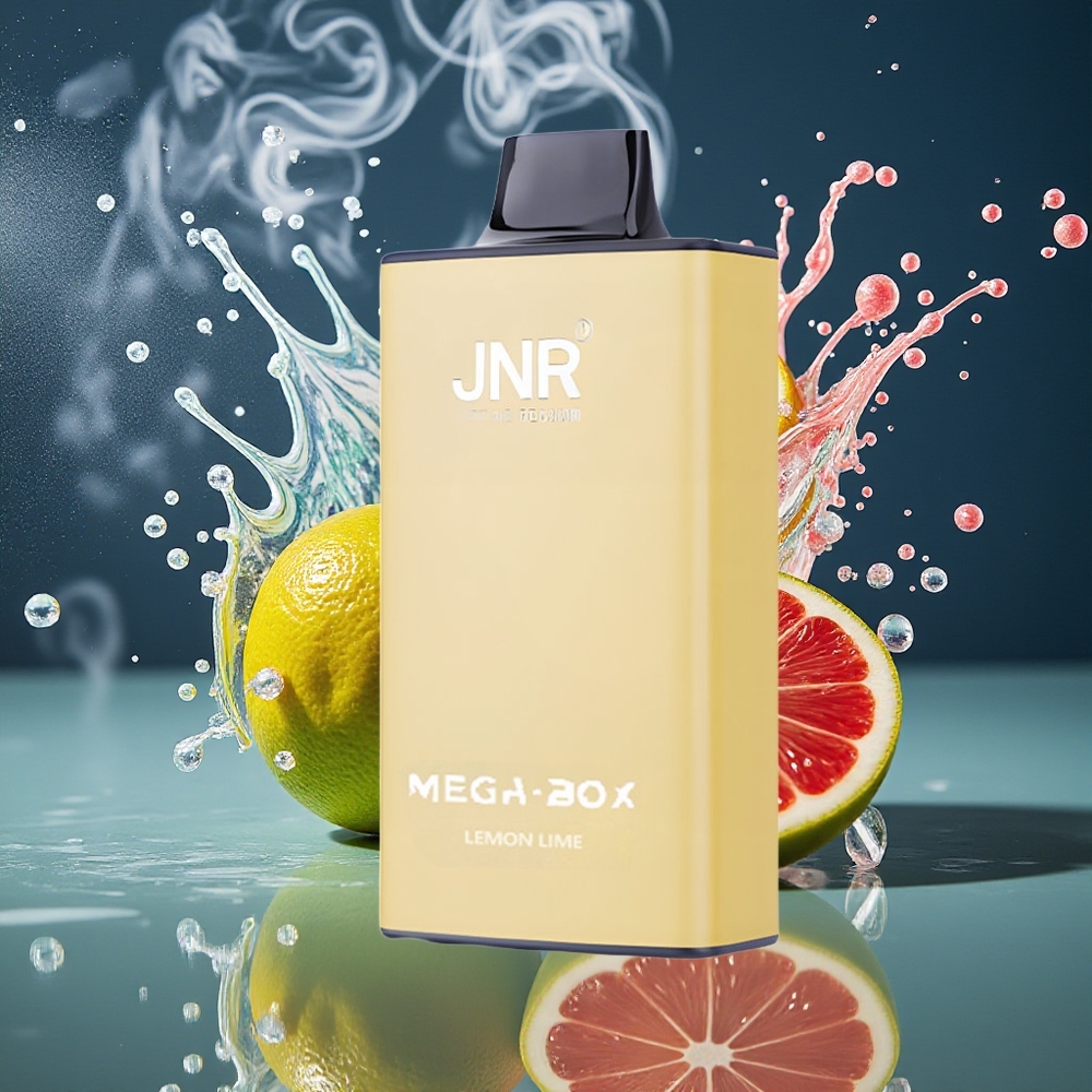 JNR Mega Box 25000 Puffs Grossister Sverige – 30ml E-liquid 850mAh Dual Mesh Coil Type-C Laddning 2 Nikotin Citron  Lime