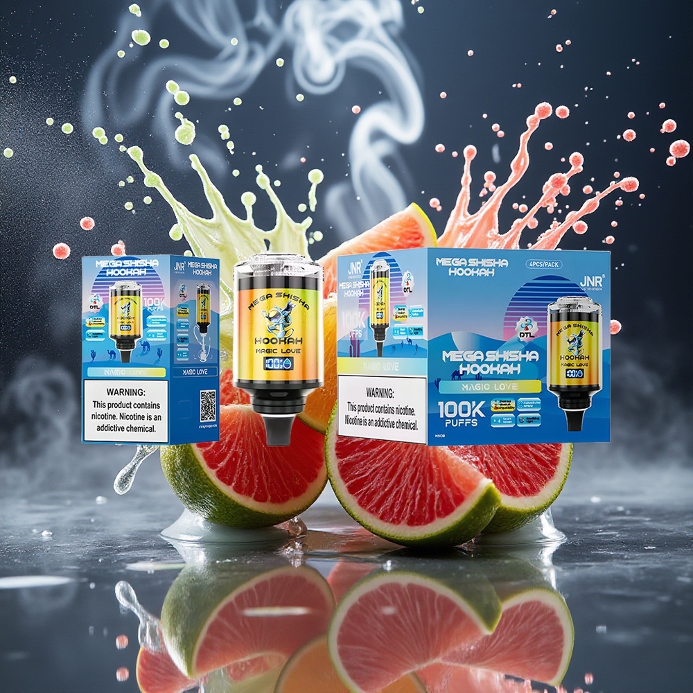JNR Mega Shisha Hookah Desktop 100000 puff 60ml 2200mAh Type-C grossister Sverige