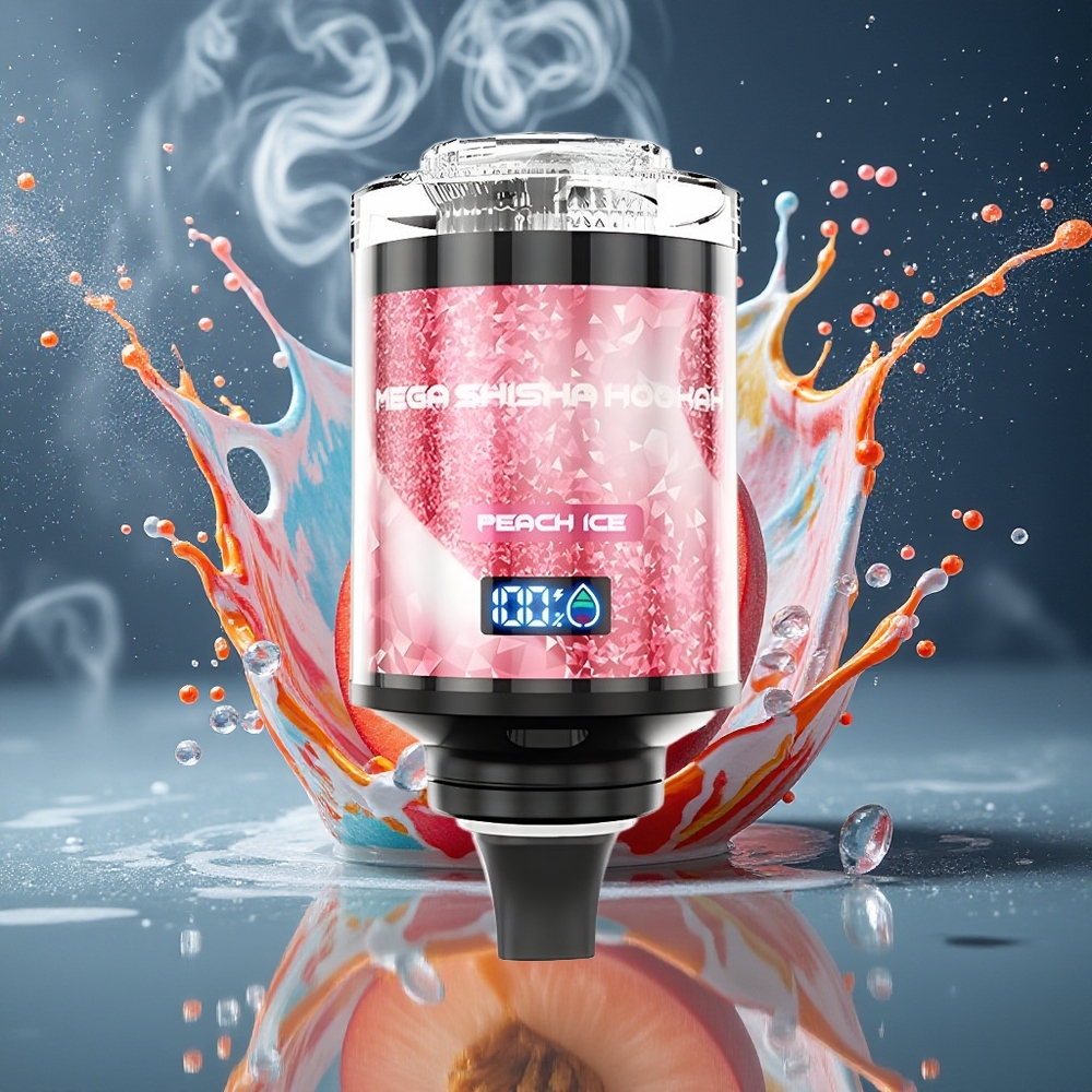 JNR Mega Shisha Hookah Desktop Grossister Sverige – 100000 puffar 60ml e-Liquid 2200mAh Typ-C laddning