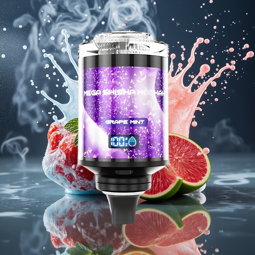 JNR Mega Shisha Hookah Grossister Sverige med 100000 puffar 60ml e-Liquid och 2200mAh batteri