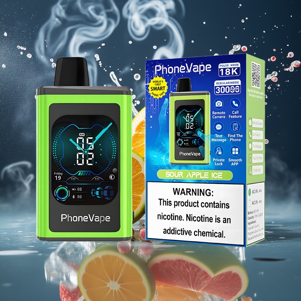 JNR PhoneVape 30000 puff Disposable Vape grossister Sverige med 850mAh Type-C-laddningsbart batteri Turbo Mode Justerbar Luftflöde  Full Display Screen