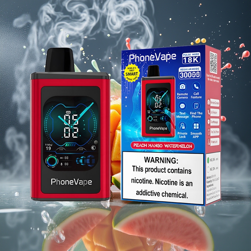 JNR PhoneVape 30000 puff Disposable Vape med 850mAh Type-C Batteri Turbo Mode Justerbar Luftflöde  Appkontroll – grossister Sverige
