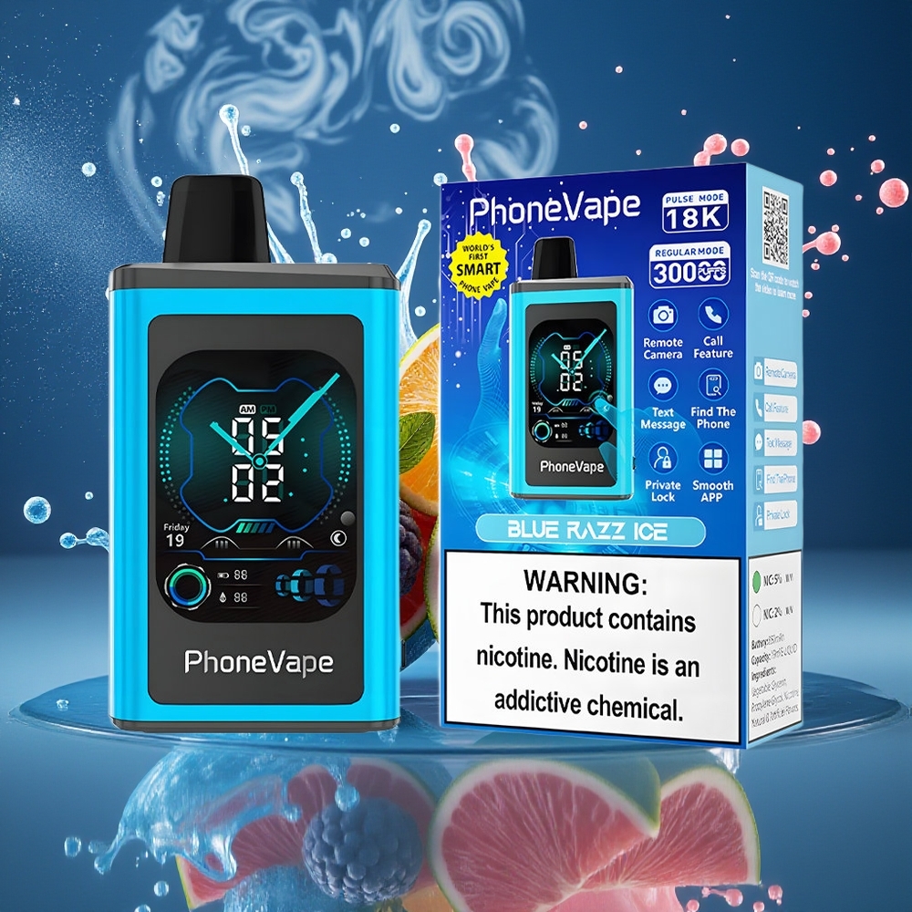 JNR PhoneVape 30000 puffar Disposable Vape med 850mAh Type-C Batteri Turbo Mode  Justerbar Luftflöde grossister Sverige
