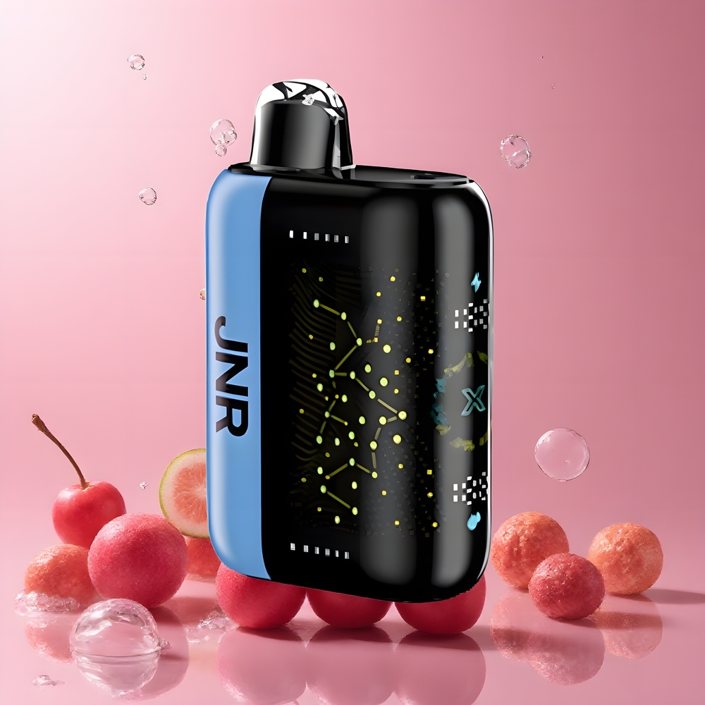 JNR Plus-X 26000 Puffs Grossister Sverige – 850 mAh 28ml 2 Nikotin Dual Mesh Coil Type-C Laddning 3D Böjbar Skärm