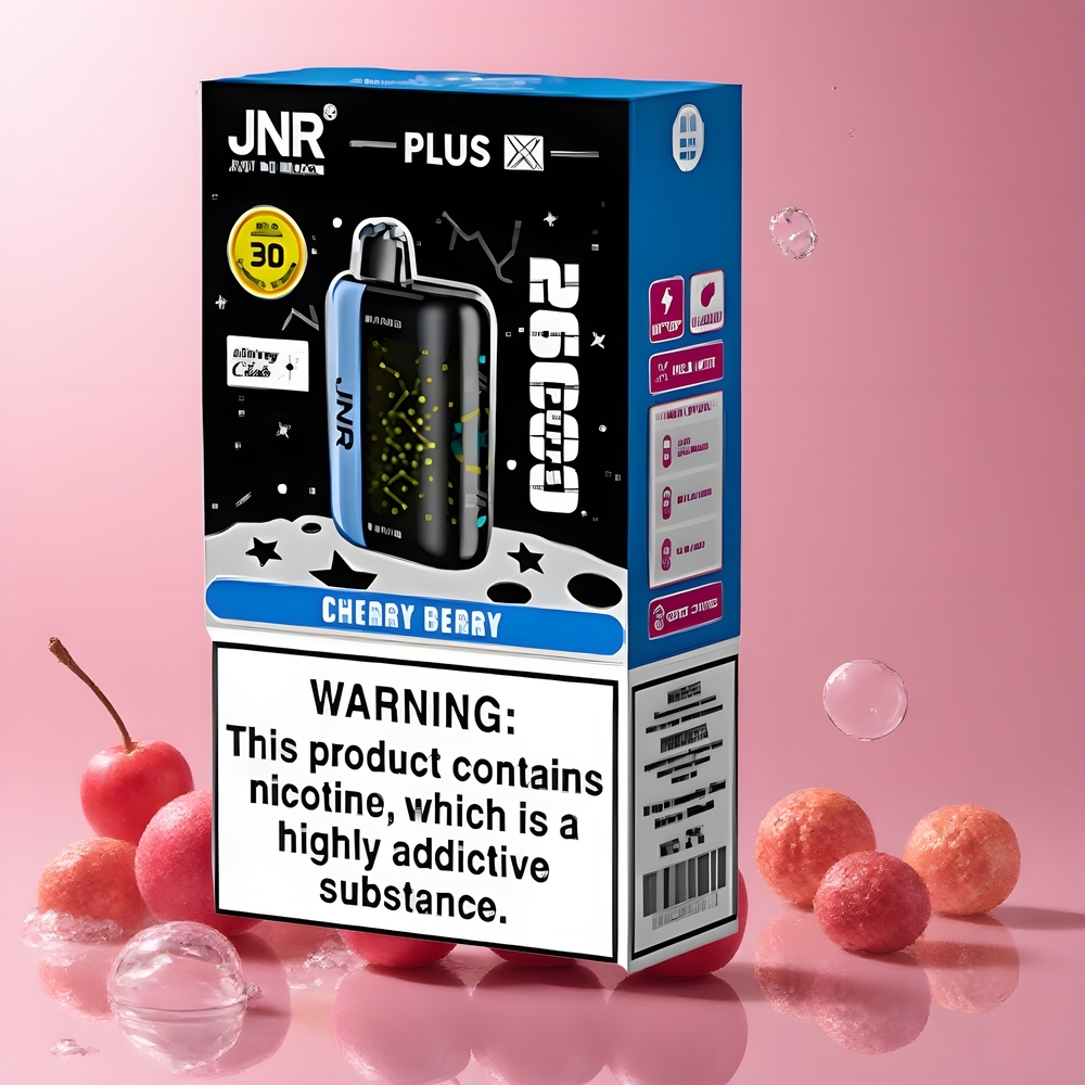 JNR Plus-X 26000 Puffs Grossister Sverige – 850 mAh 28ml 2 Nikotin Dual Mesh Coil Type-C Laddning 3D Böjbar Skärm