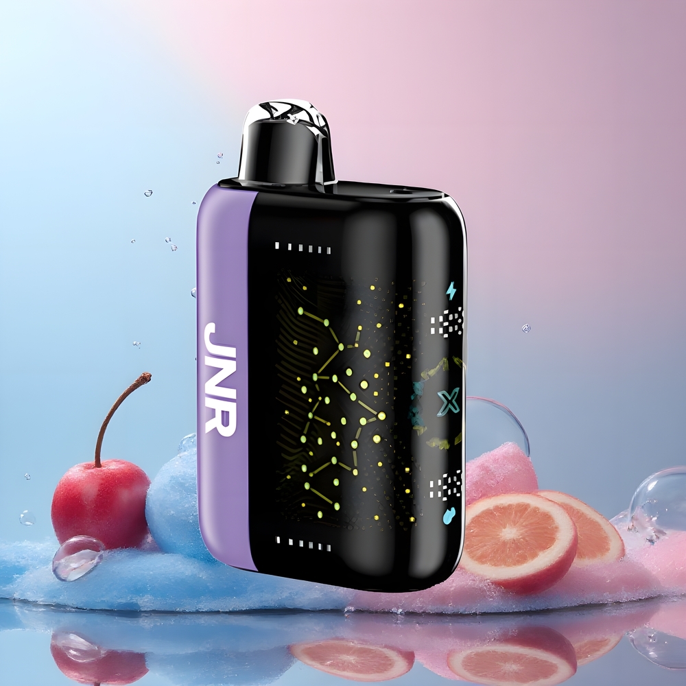 JNR Plus-X 26000 Puffs Grossister Sverige – 850 mAh 28ml 2 Nikotin Dual Mesh Coil Type-C Snabbladdning 3D Böjd Skärm