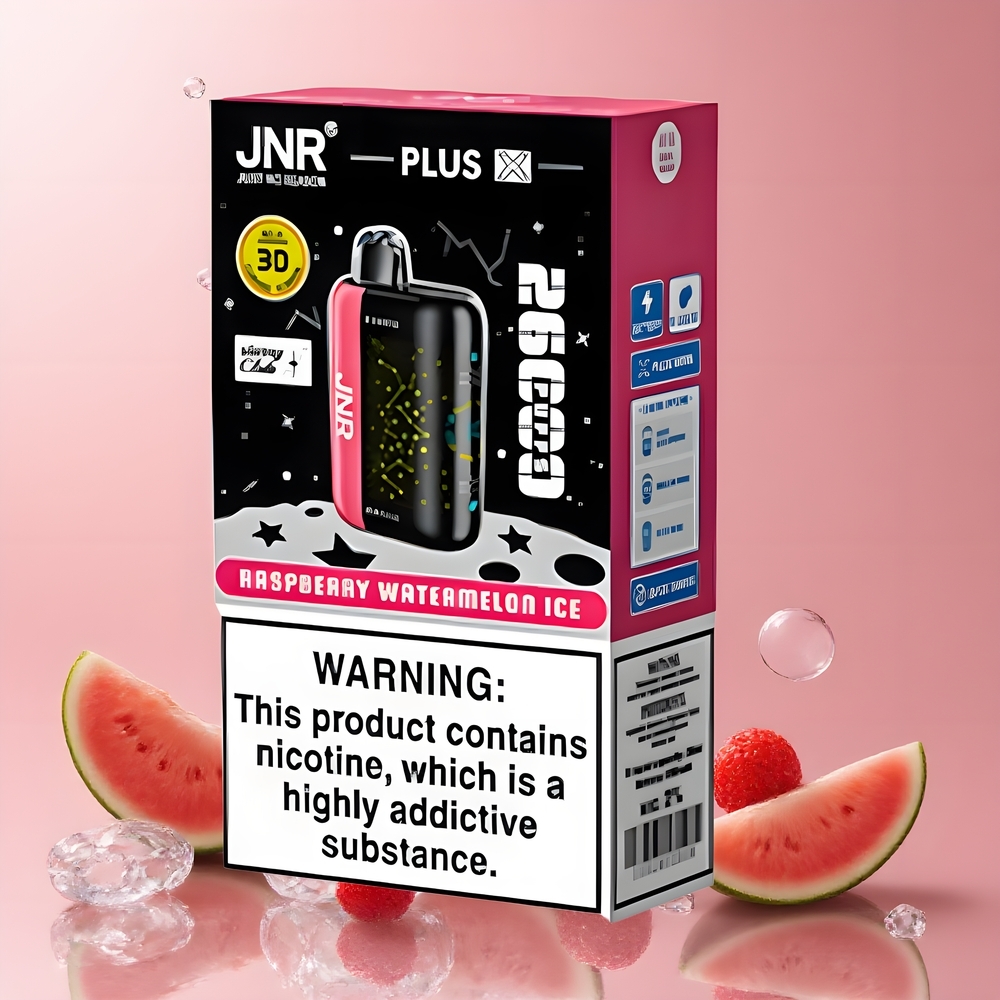 JNR Plus-X 26000 Puffs Grossister Sverige – 850 mAh 28ml 2 Nikotin Dual Mesh Coil Type-C Snabbladdning 3D Curved Screen