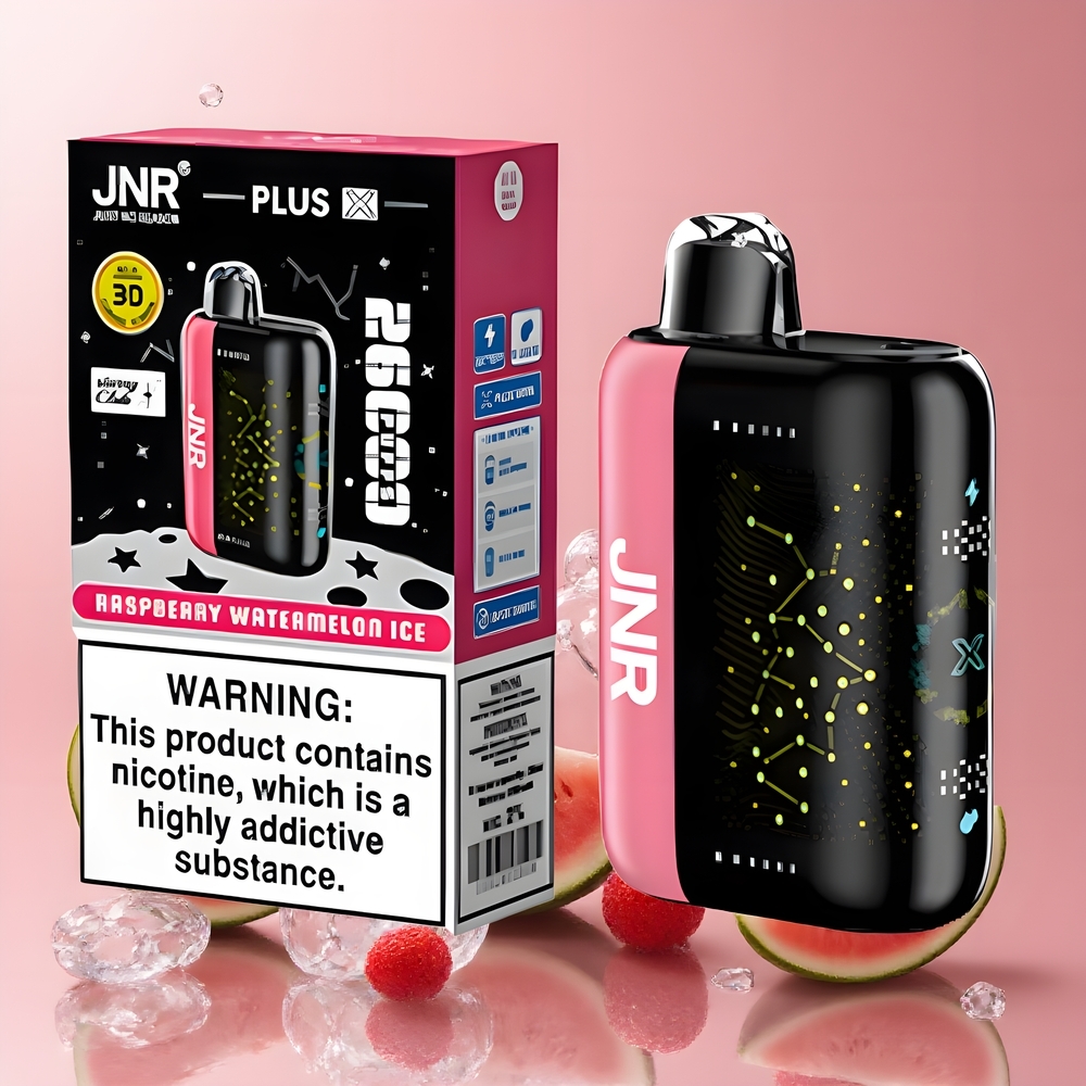 JNR Plus-X 26000 Puffs Grossister Sverige – 850 mAh 28ml 2 Nikotin Dual Mesh Coil Type-C Snabbladdning 3D Curved Screen