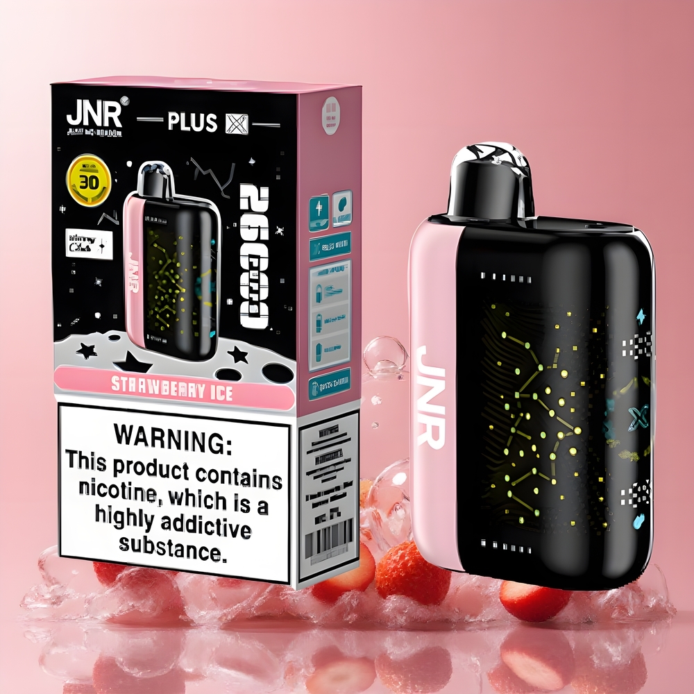 JNR Plus-X 26000 Puffs grossister Sverige – 850 mAh 28ml 2 Nikotin Dual Mesh Coil Type-C Laddning 3D Böjd Skärm