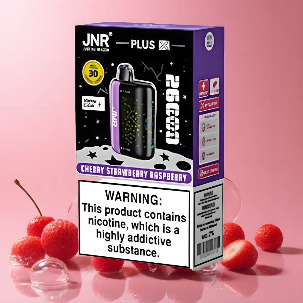 JNR Plus-X 26000 Puffs – 28ml E-liquid 850 mAh Dual Mesh Coil Type-C Laddning 3D Curved Screen – grossister Sverige