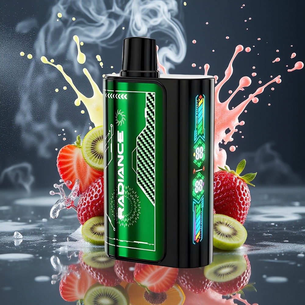 JNR Radiance 31000 Puffs Disposable Vape - 28ml E-liquid Smart Animation Screen Dual Mesh Coil Type-C Charging - grossister Sverige