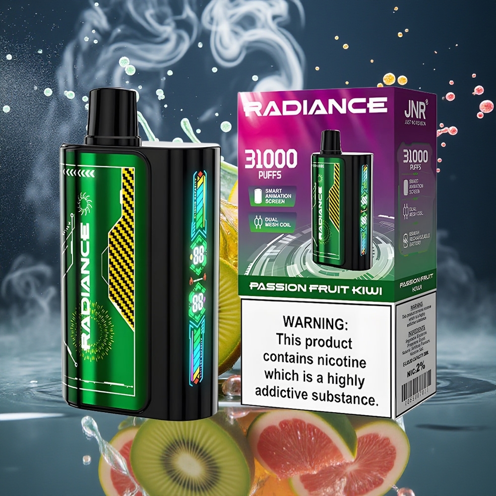JNR Radiance 31000 Puffs Disposable Vape grossister Sverige – 28ml E-liquid 950 mAh Batteri Typ-C-laddning
