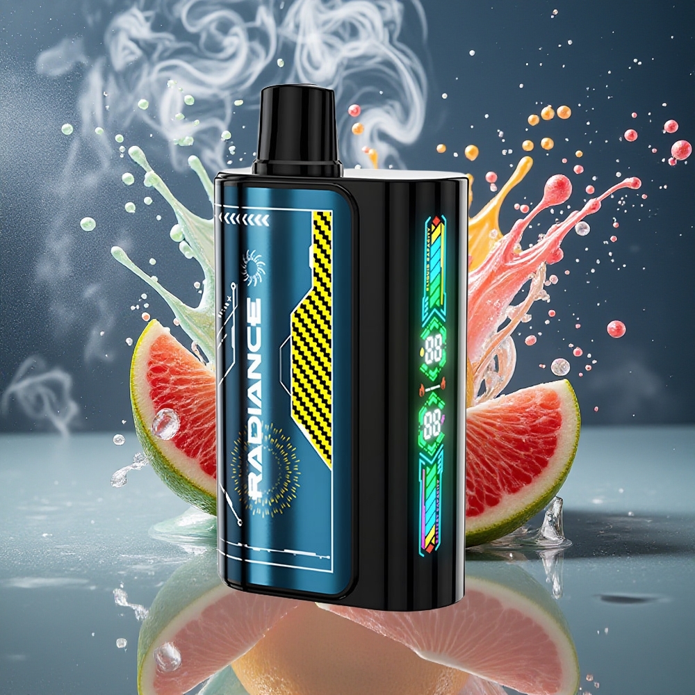 JNR Radiance 31000 Puffs Disposable Vape – 28ml E-liquid Smart Animation Screen 950 mAh Batteri Type-C Laddning Nicotin 2 – grossister Sverige