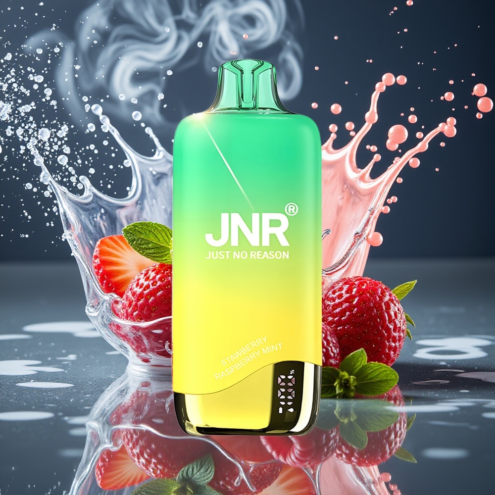 JNR Rainbow 10500 Puffs 18ml 600mAh Grossister Sverige Disposable Vape Jordgubb Hallon Mynta